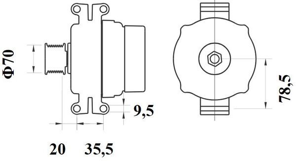 Generator / Alternator WG2376929 WILMINK GROUP