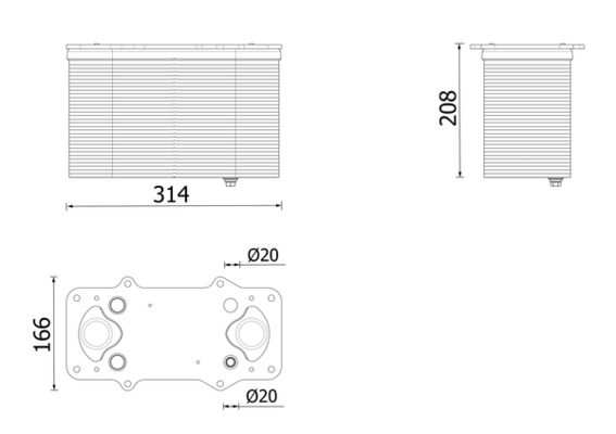 Intercooler, compresor WG2356373 WILMINK GROUP