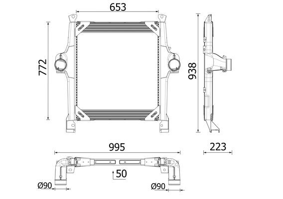 Intercooler, compresor WG2402472 WILMINK GROUP