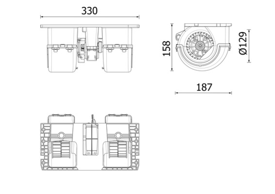 Ventilator, habitaclu WG2374595 WILMINK GROUP