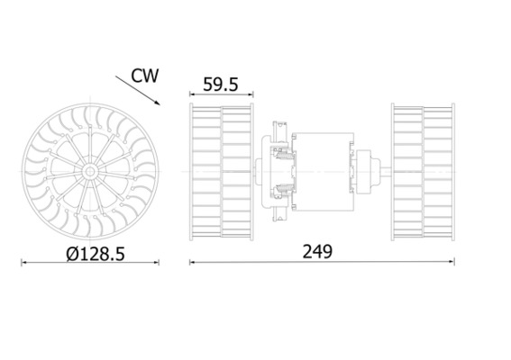 Ventilator, habitaclu WG2337219 WILMINK GROUP