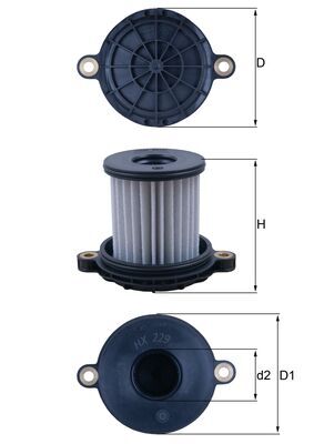 Filtru hidraulic, cutie de viteze automata WG2374617 WILMINK GROUP
