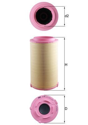 Filtru aer WG2374619 WILMINK GROUP