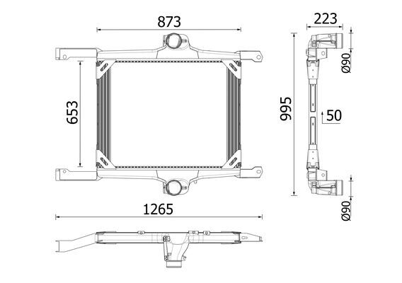 Intercooler, compresor WG2376917 WILMINK GROUP