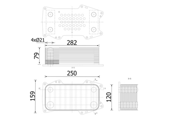 Radiator ulei, ulei motor WG2371085 WILMINK GROUP