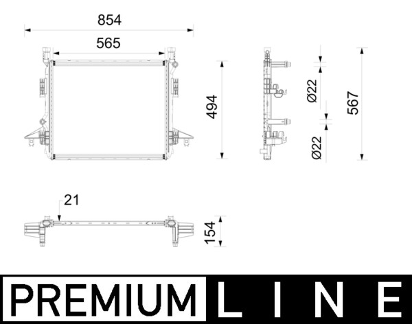 Radiator, baterie de antrenare WG2418045 WILMINK GROUP