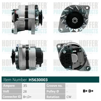 Generator / Alternator WG2197059 WILMINK GROUP