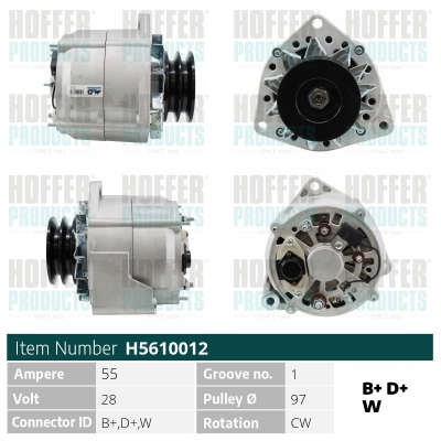 Generator / Alternator WG2197055 WILMINK GROUP