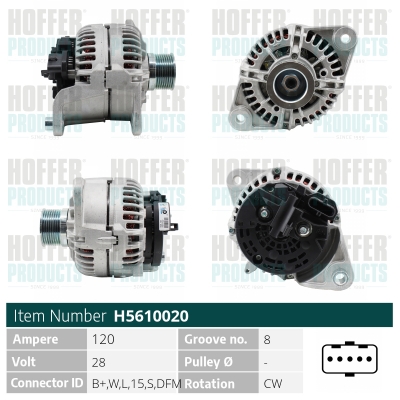 Generator / Alternator WG2197057 WILMINK GROUP
