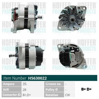 Generator / Alternator WG2263722 WILMINK GROUP