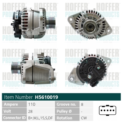 Generator / Alternator WG2263720 WILMINK GROUP