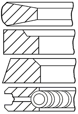 Set segmenti piston WG1186789 WILMINK GROUP