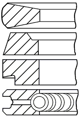 Set segmenti piston WG1096556 WILMINK GROUP