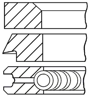 Set segmenti piston WG1187033 WILMINK GROUP