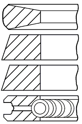 Set segmenti piston WG1096565 WILMINK GROUP