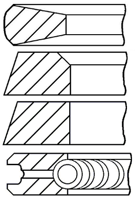 Set segmenti piston WG1187080 WILMINK GROUP