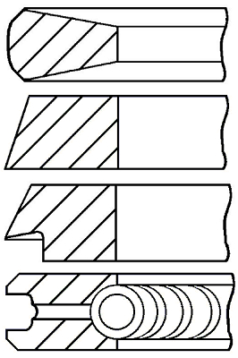 Set segmenti piston WG1187081 WILMINK GROUP