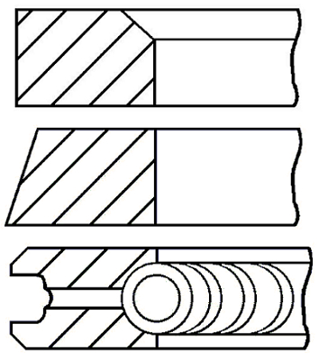 Set segmenti piston WG1187098 WILMINK GROUP