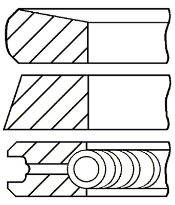 Set segmenti piston WG1187213 WILMINK GROUP