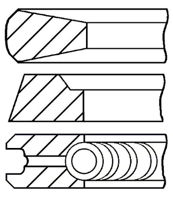 Set segmenti piston WG1187214 WILMINK GROUP