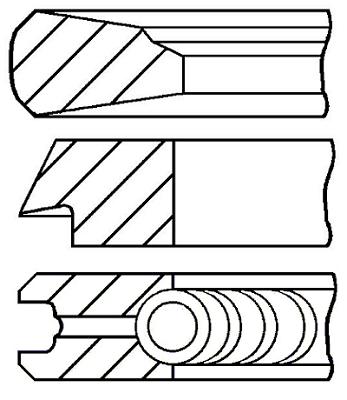 Set segmenti piston WG1187317 WILMINK GROUP