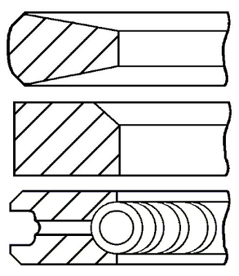 Set segmenti piston WG1187354 WILMINK GROUP