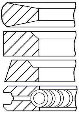 Set segmenti piston WG1187358 WILMINK GROUP