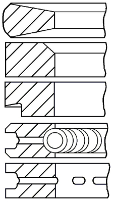 Set segmenti piston WG1187445 WILMINK GROUP