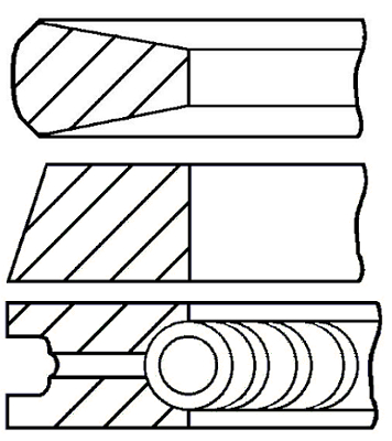 Set segmenti piston WG1938977 WILMINK GROUP