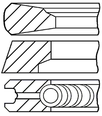 Set segmenti piston WG1187502 WILMINK GROUP