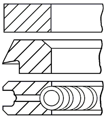 Set segmenti piston WG1187558 WILMINK GROUP