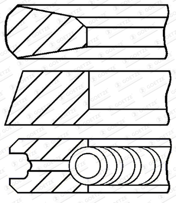 Set segmenti piston WG2202089 WILMINK GROUP