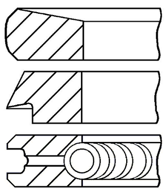 Set segmenti piston WG2046386 WILMINK GROUP