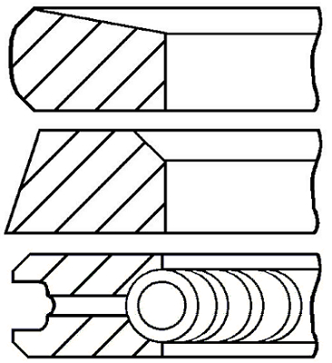 Set segmenti piston WG2046387 WILMINK GROUP