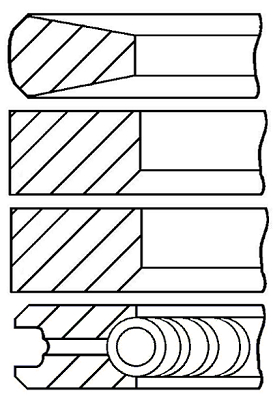 Set segmenti piston WG1187588 WILMINK GROUP