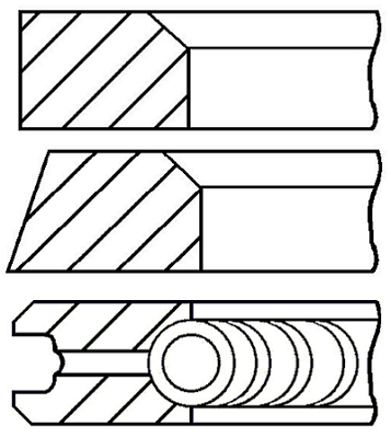 Set segmenti piston WG1096630 WILMINK GROUP