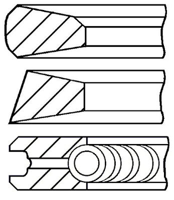 Set segmenti piston WG1096493 WILMINK GROUP