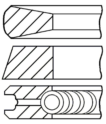 Set segmenti piston WG1145988 WILMINK GROUP