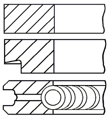 Set segmenti piston WG1187876 WILMINK GROUP