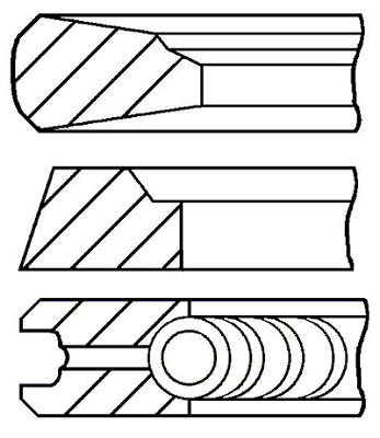 Set segmenti piston WG1187912 WILMINK GROUP