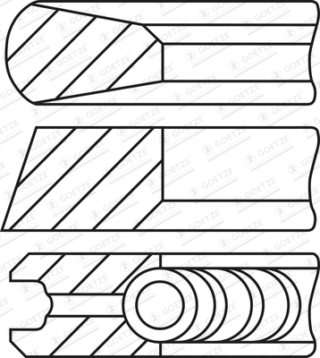 Set segmenti piston WG2202104 WILMINK GROUP