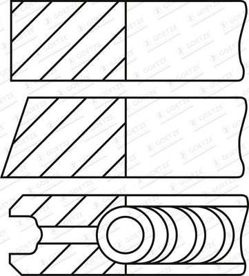 Set segmenti piston WG2202085 WILMINK GROUP