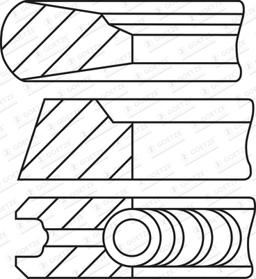 Set segmenti piston WG2202096 WILMINK GROUP