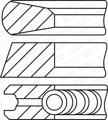 Set segmenti piston WG2202097 WILMINK GROUP
