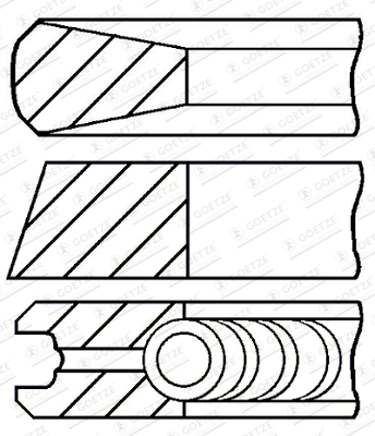 Set segmenti piston WG2202076 WILMINK GROUP