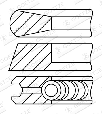 Set segmenti piston WG2294338 WILMINK GROUP