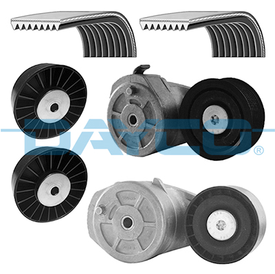 Set curea transmisie cu caneluri WG2006802 WILMINK GROUP