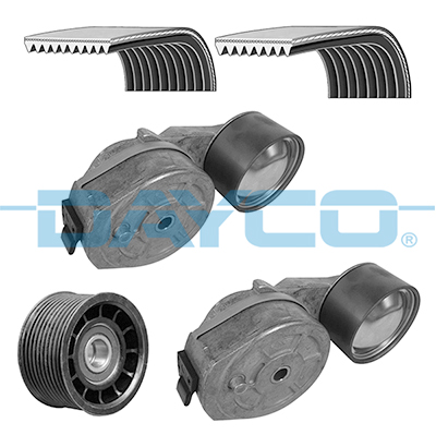 Set curea transmisie cu caneluri WG2006846 WILMINK GROUP