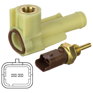 Senzor,temperatura lichid de racire WG1774453 WILMINK GROUP