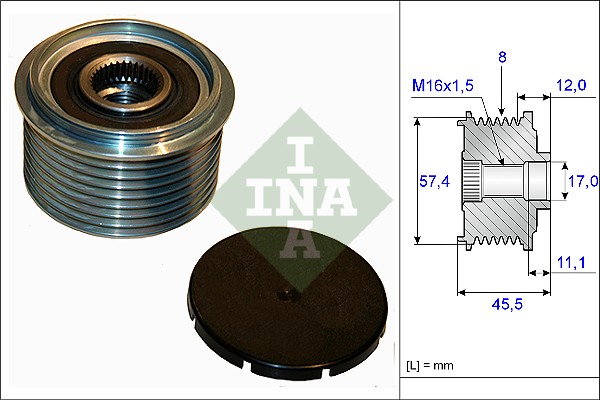 Sistem roata libera, generator WG1253646 WILMINK GROUP